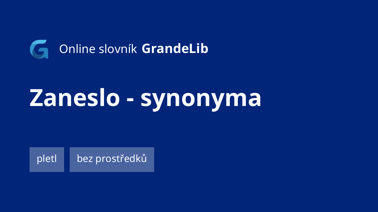 zaneslo