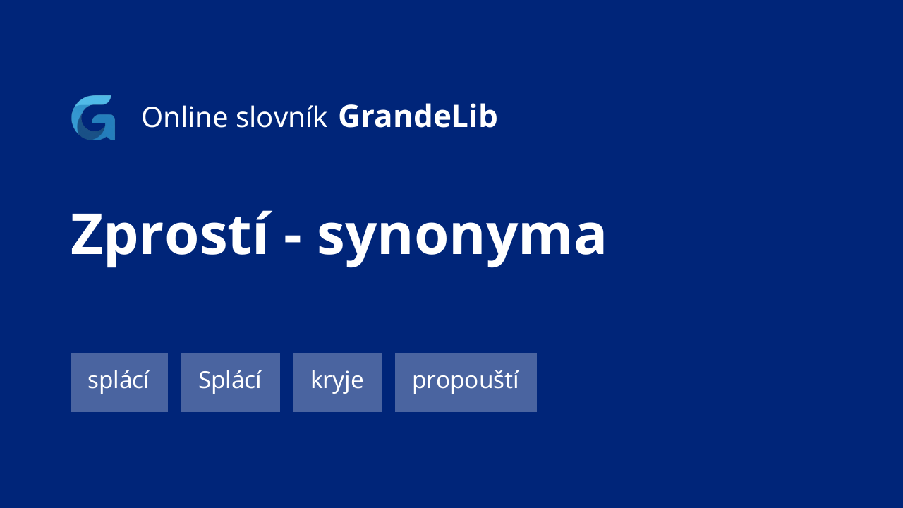zprostí