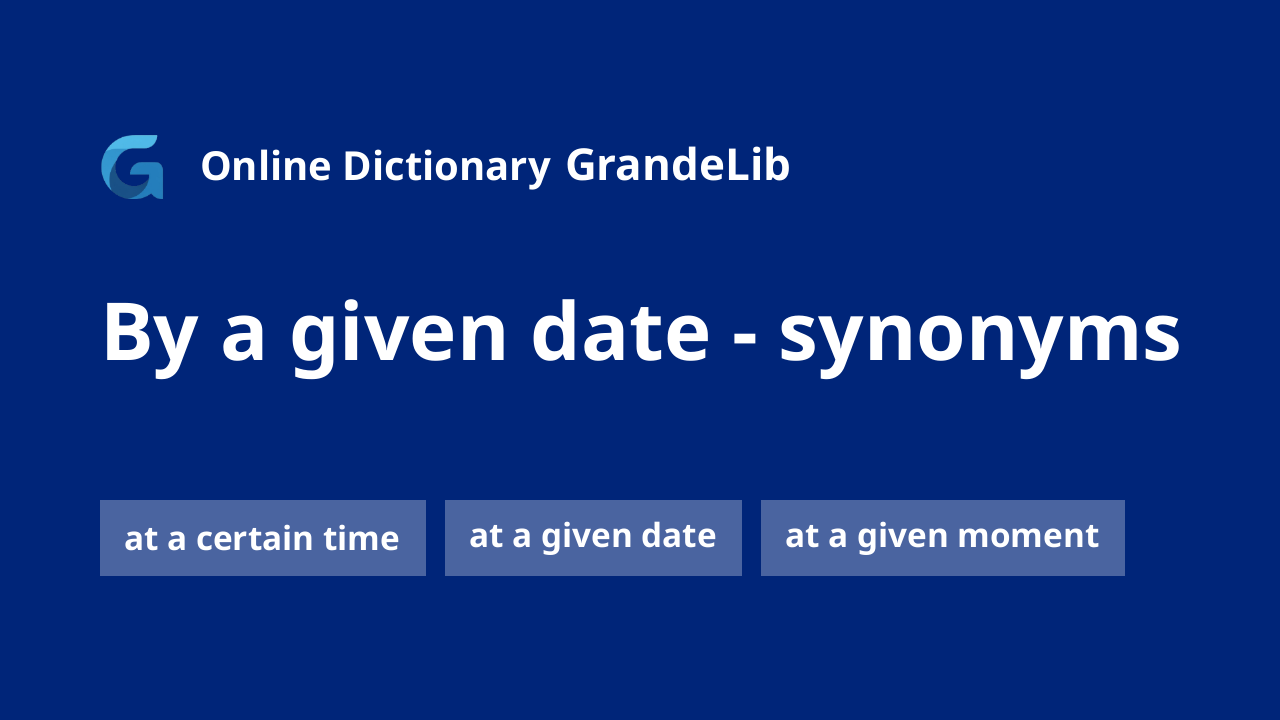 by a given date