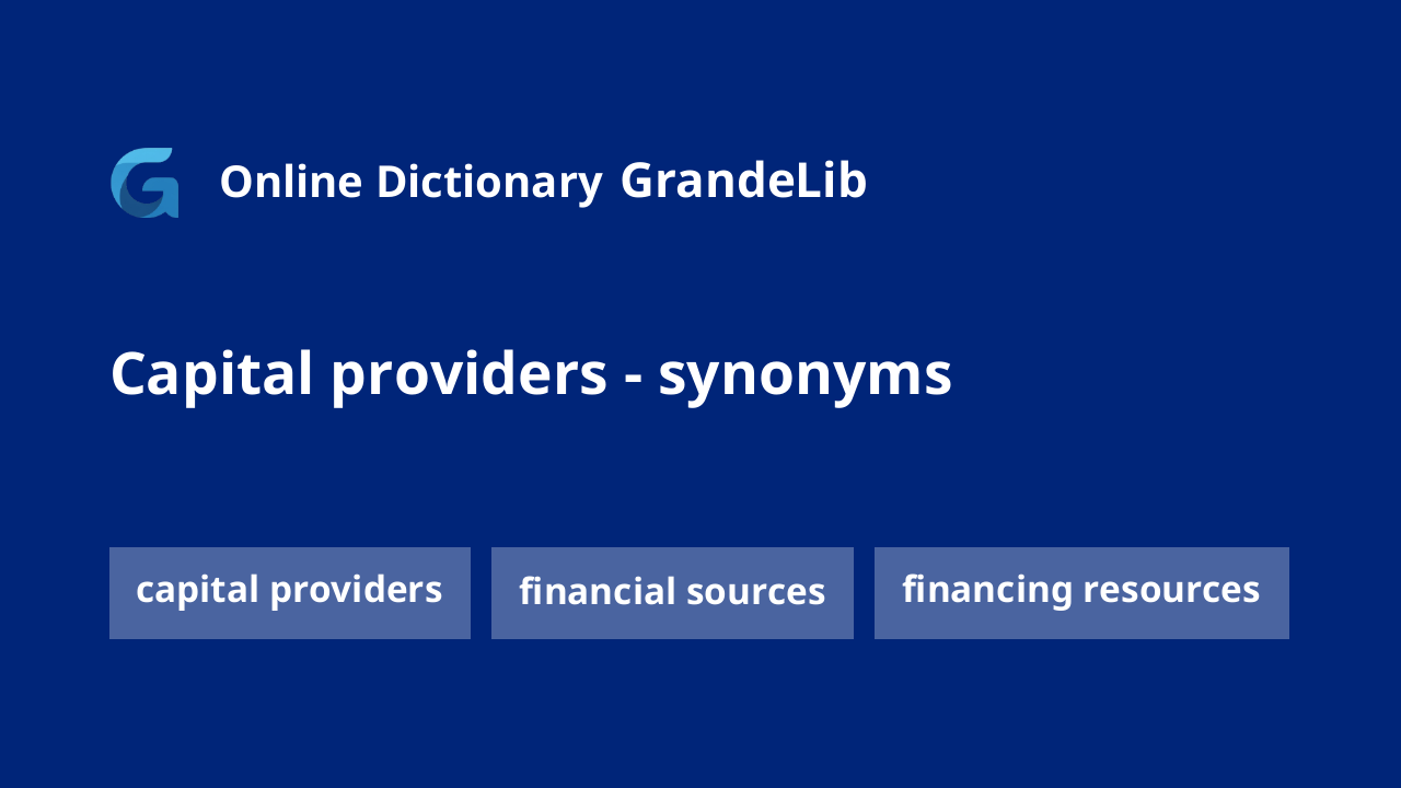 capital providers