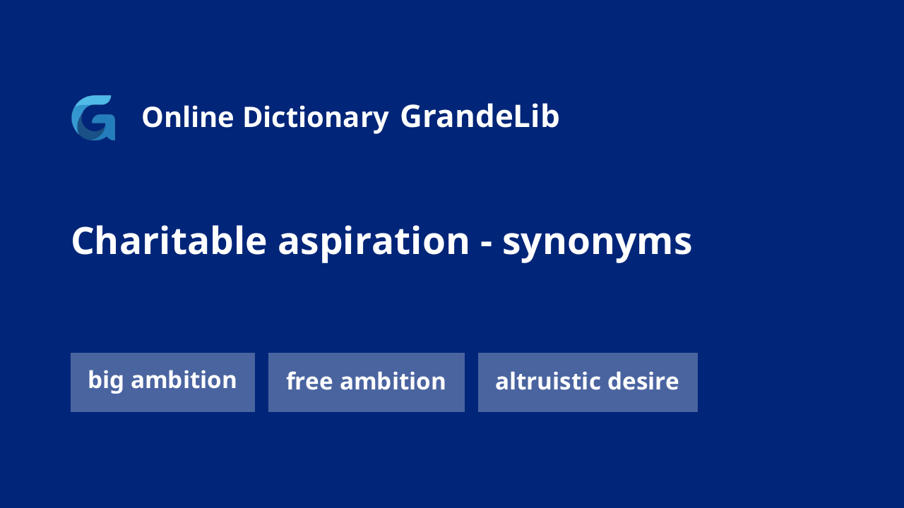 charitable aspiration
