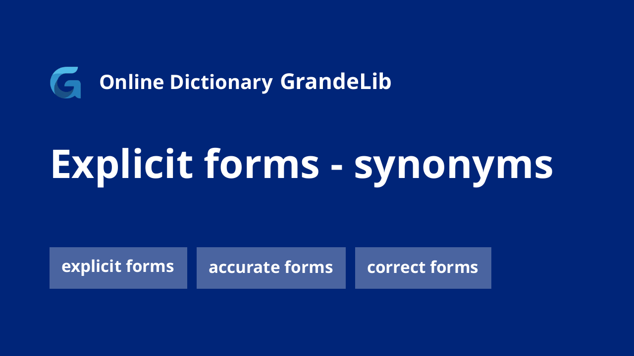 explicit forms