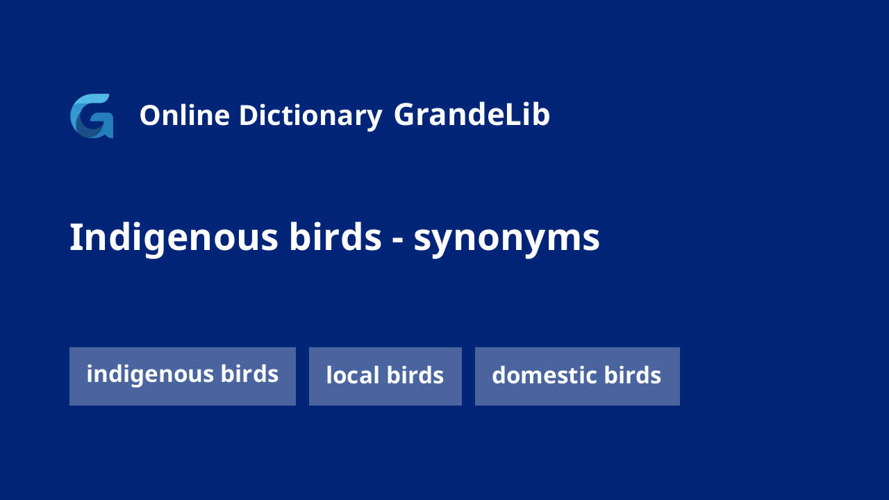 indigenous birds