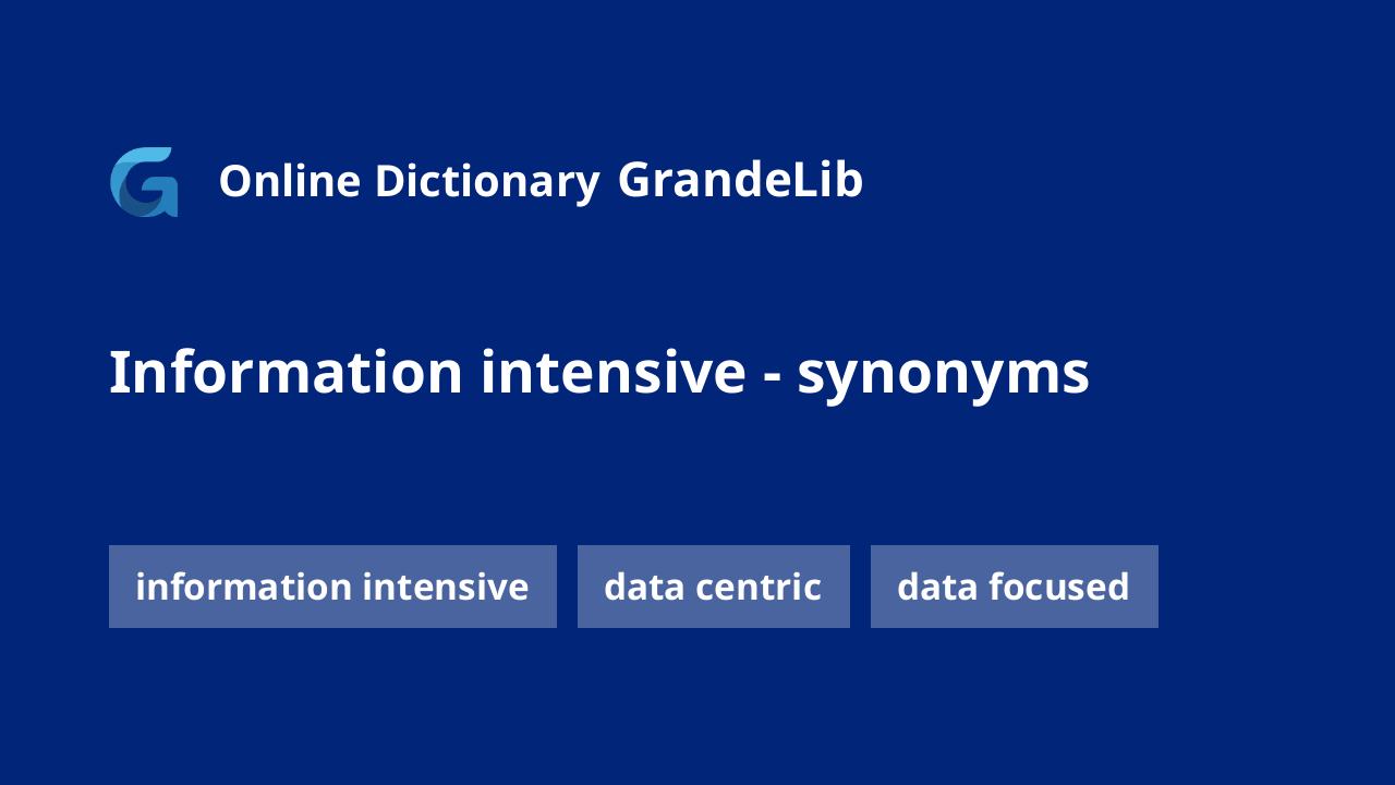 information intensive