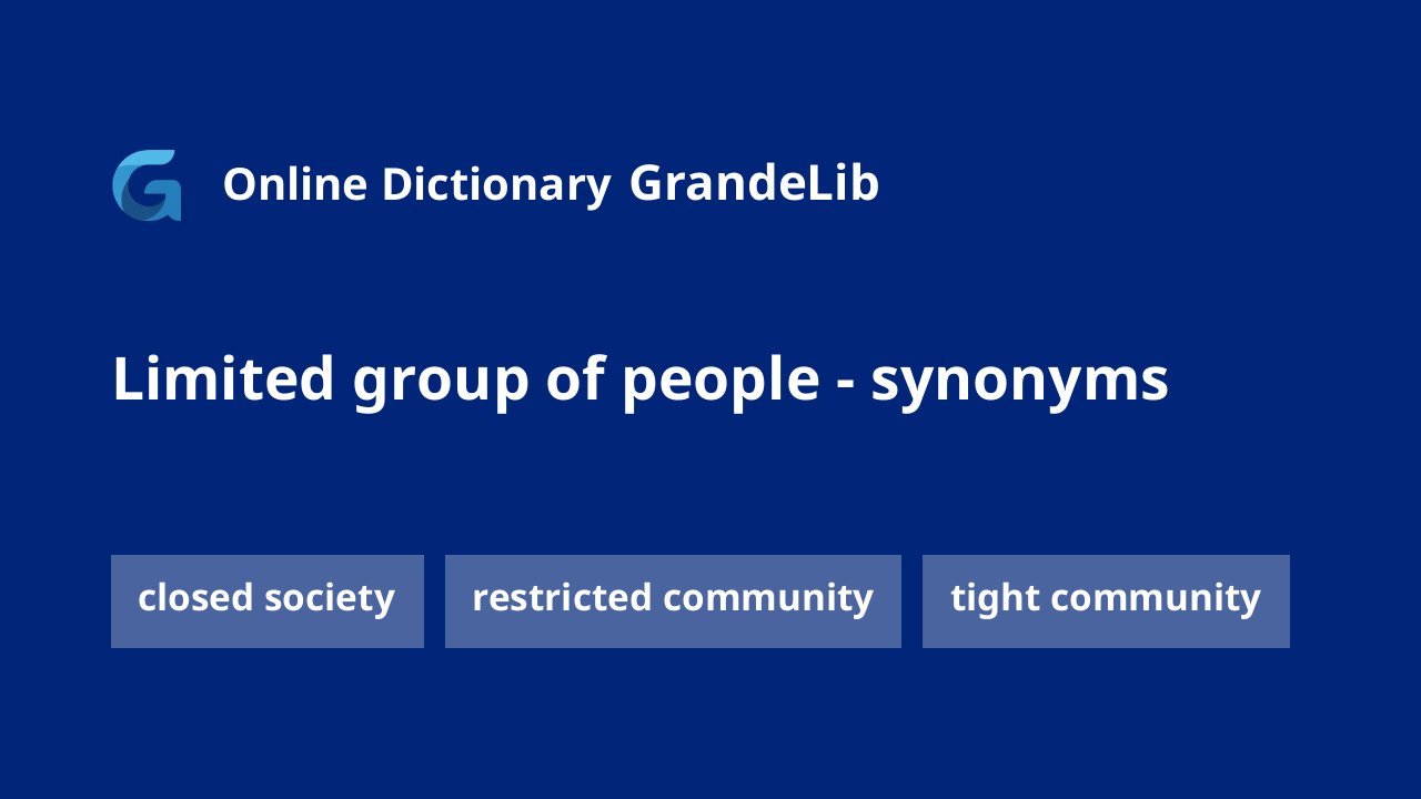 limited group of people