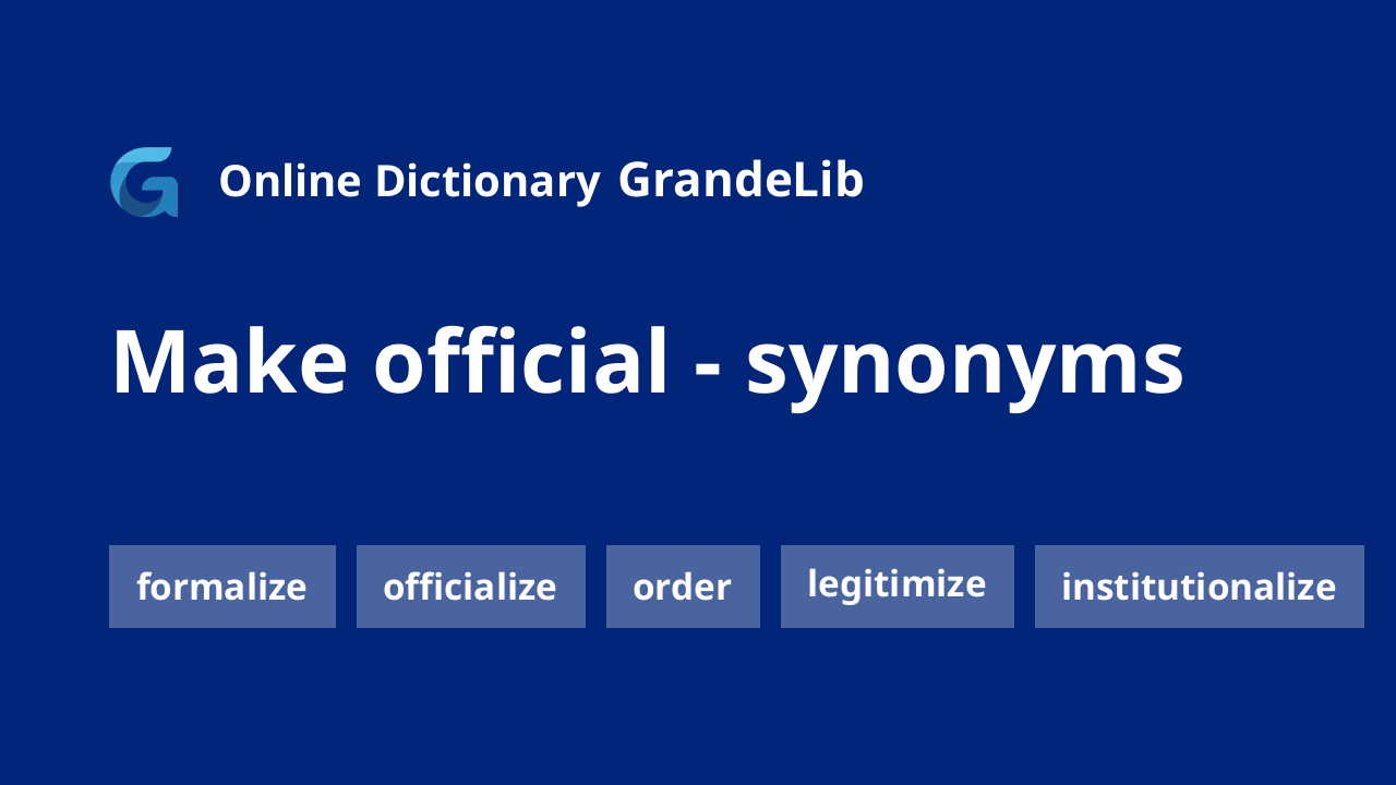 make official