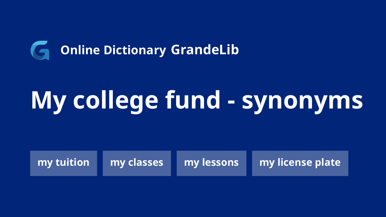 my college fund