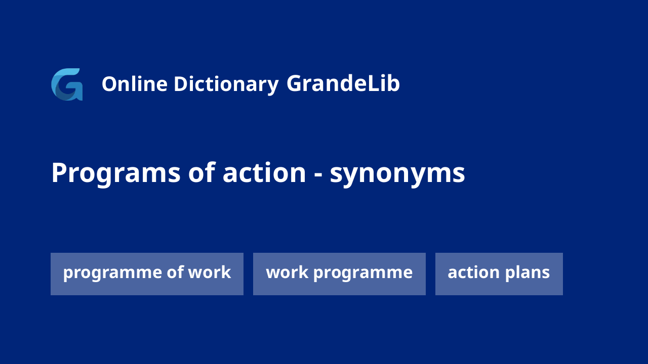 programs of action
