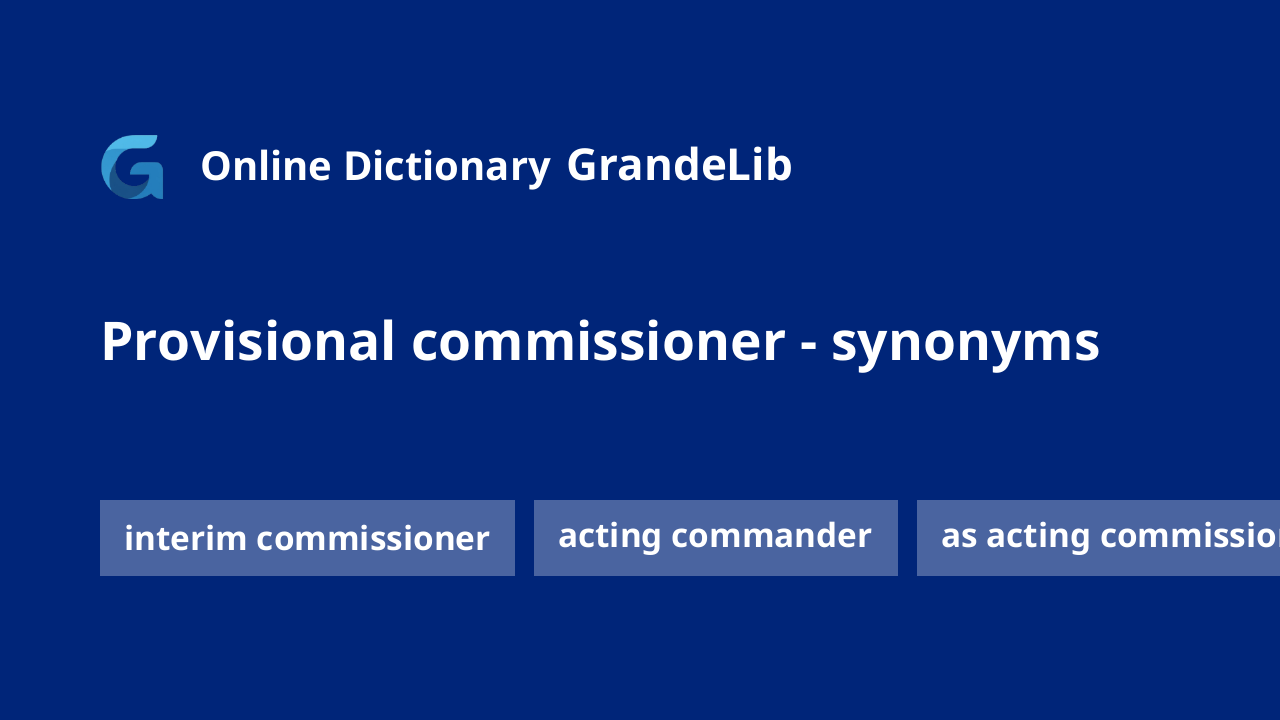 provisional commissioner
