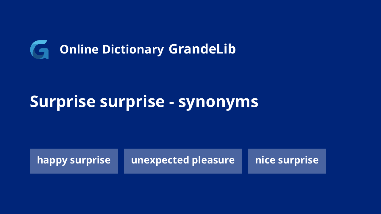 surprise surprise