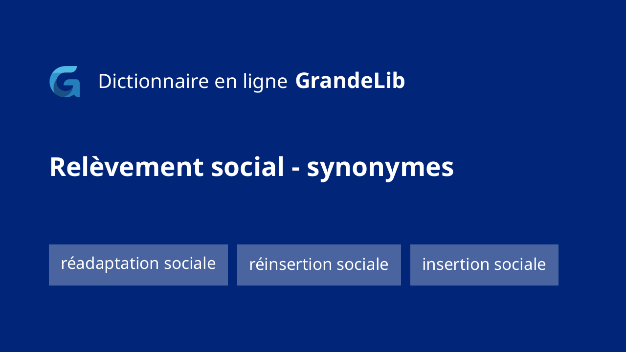relèvement social