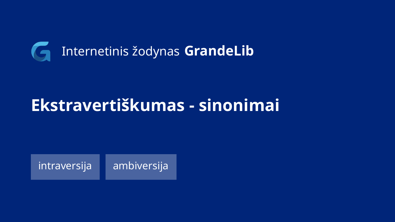 ekstravertiškumas