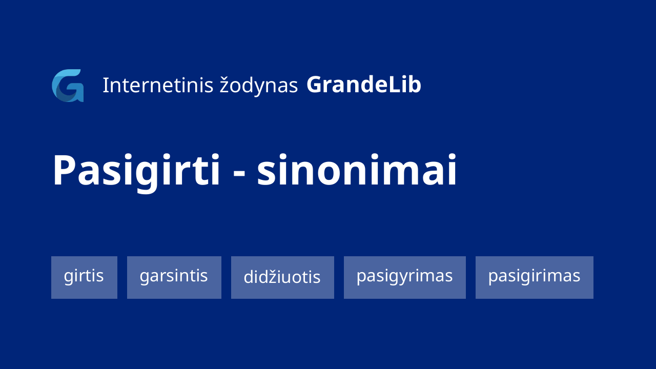 pasigirti