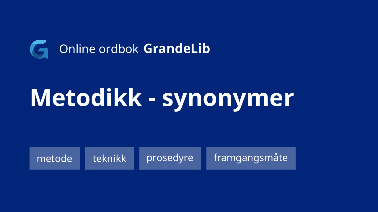 metodikk
